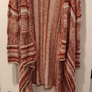 Mossimo Supply Co. Red and Cream Knit Cardigan